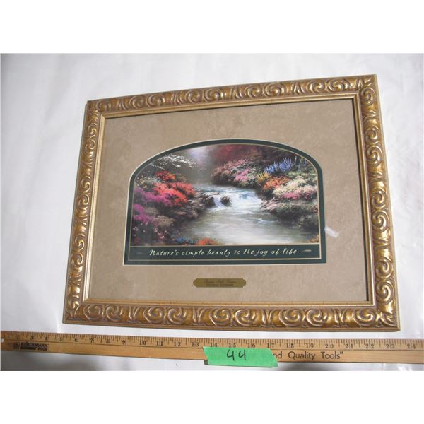 Thomas Kinkade “Beside Still Waters” Accent Print in Frame (14.5”x18.5[x=