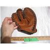 Image 1 : RARE Antique Kids 3-Finger Ball Glove (1st Baseman Trapper Style), Everlast (FB-123).  Genuine Leath