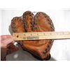 Image 2 : RARE Antique Kids 3-Finger Ball Glove (1st Baseman Trapper Style), Everlast (FB-123).  Genuine Leath