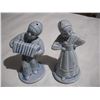 Image 4 : 2001 Kalique Bedtime Ornament (7” Tall), (2) Vintage Ceramic S&P Shakers