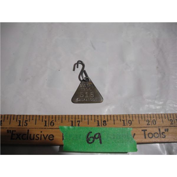 1956 Saskatoon Dog Tag