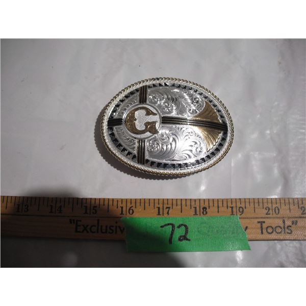 Montana Silversmiths Silverplate Belt Buckle
