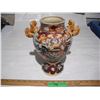 Image 1 : Vintage Hand Painted Satsuma Style Vase (10”)