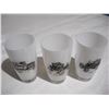 Image 2 : (3) Vintage Frosted Glass High Ball Glasses