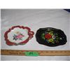 Image 1 : Vintage Russian Hand Painted Metal Tray, Noritake Ceramic Dish