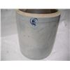 Image 3 : RARE Large Burley Winter Pottery Blue Heart 5 Gallon Stoneware Jug.