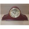 Image 1 : Bulova Westminster Mantle Clock – (No Glass) - Battery Operated (Needs Repair, Chime Works)