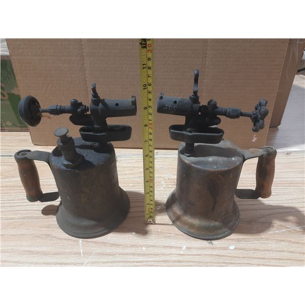 (2) Vintage Brass Blow Torches.