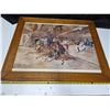 Image 1 : Print picture by C.M Russell- 31" by 28"
