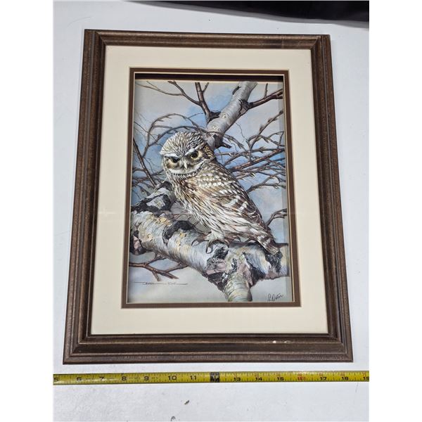 3D owl picture- 14" by 20"