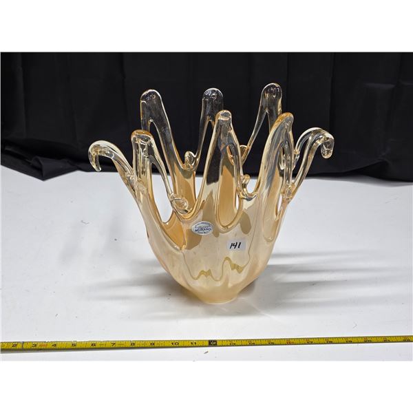 Murano glass vase-12"H