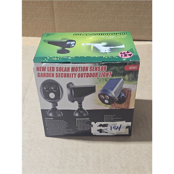 New LED solar motion sensor and security light