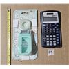 Image 1 : New Texas instruments TI 30X calculator, NIB home tape dispenser & tape