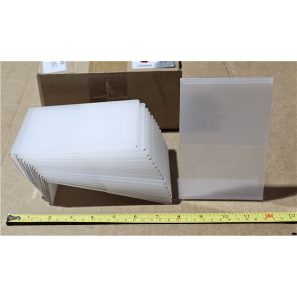 Unused box (16) 4x6 plastic sign or display holders.