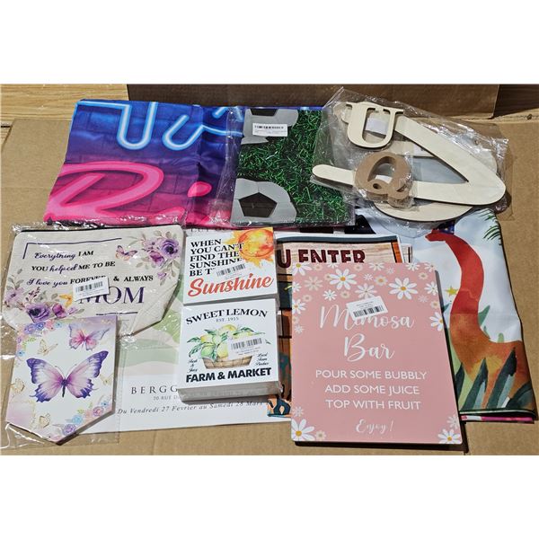 Misc. New Birthday and party banners and motivational signs