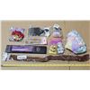 Image 1 : Unused hair scrunchies, extensions, combs and nail glitter