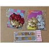 Image 2 : Unused hair scrunchies, extensions, combs and nail glitter