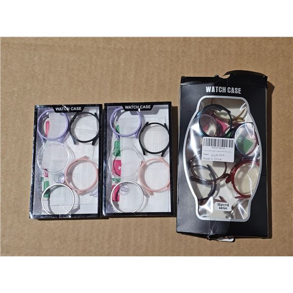 3 boxes Samsung watch protective cases variety of colours
