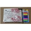 Image 1 : package of coloured erasers and large pack of pencil erasers