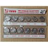 Image 2 : 1999 and 2000 millennium commemorative quarters in original package