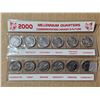 Image 3 : 1999 and 2000 millennium commemorative quarters in original package