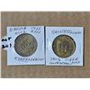 Image 1 : Saskatchewan Tiger Lily and Alberta Wild Rose 1905 Confederation coins