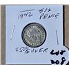 Image 1 : 1942 British Sixpence 50% silver