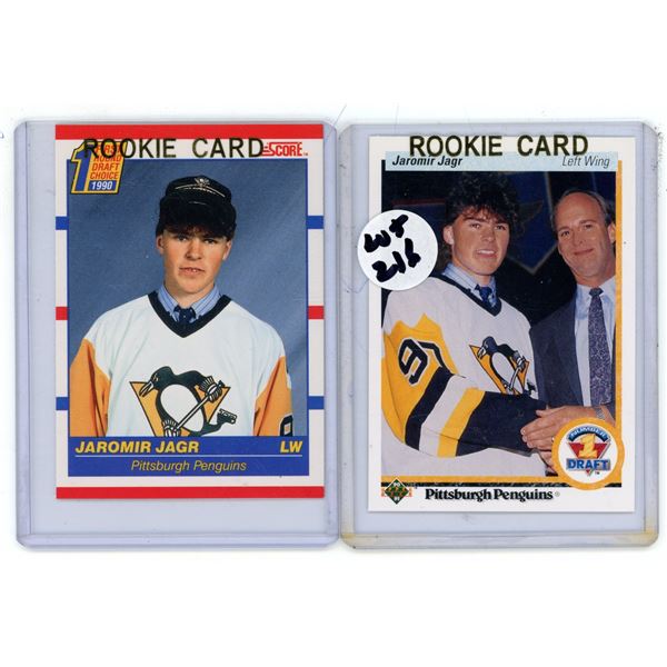 Upper Deck and Score Jaromir Jagr Rookie Cards