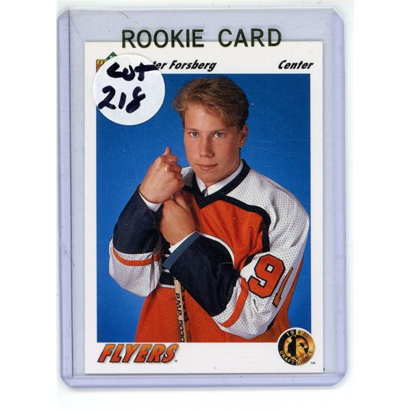 Upper Deck Peter Forsberg Rookie Card