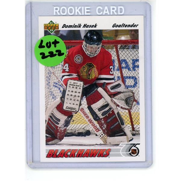 Upper Deck Dominik Hasek Rookie Card