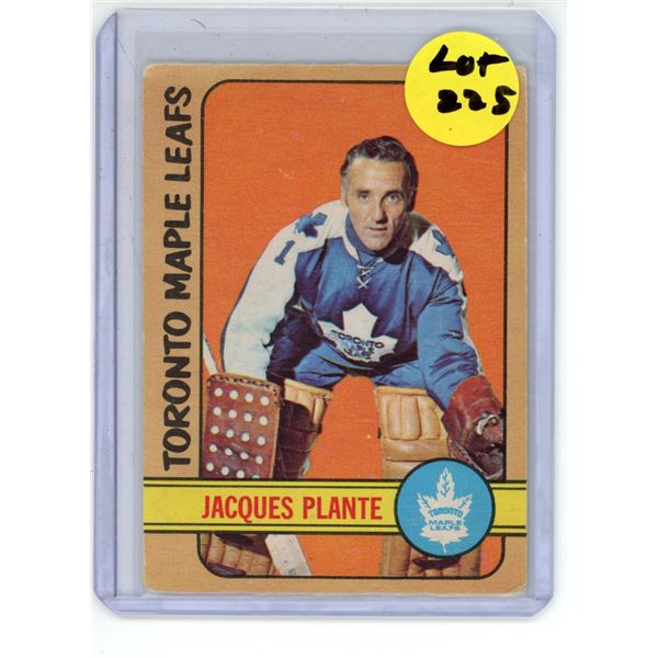 1972/73 OPC Jacques Plante card #92