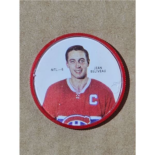 1968/69 Shirriff hockey coin Jean Belliveau #4