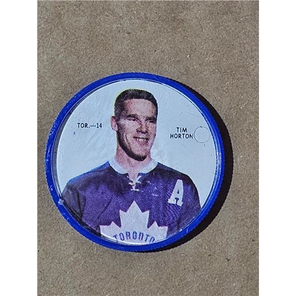 1968/69 Shirriff hockey coin Tim Horton #14