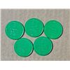 Image 2 : Five 1968/69 Shirriff hockey coins