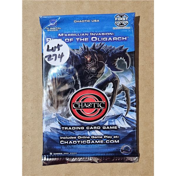 First Edition Chaotic Rise of the Oligarch booster pack factory package