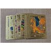Image 2 : Box of Pokemon Gold metallic cards 26 various cards unofficial