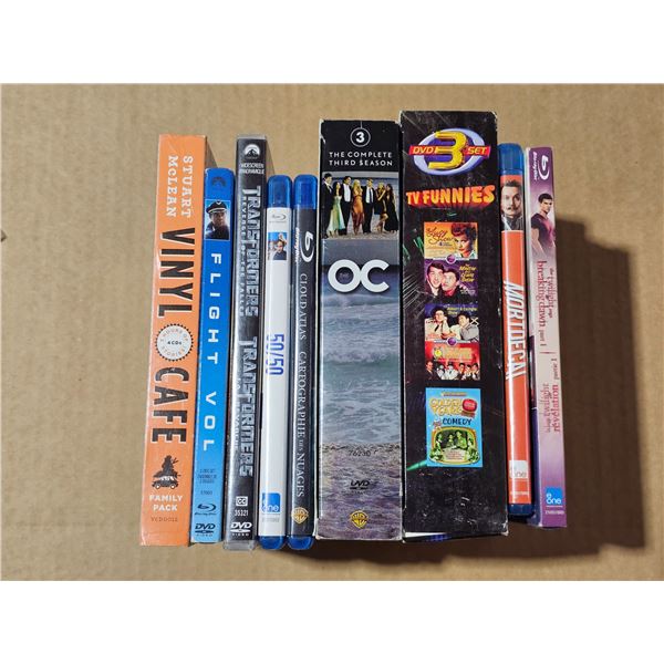 Several DVD movies OC, Breaking Dawn, Vinyl Cafe, etc.