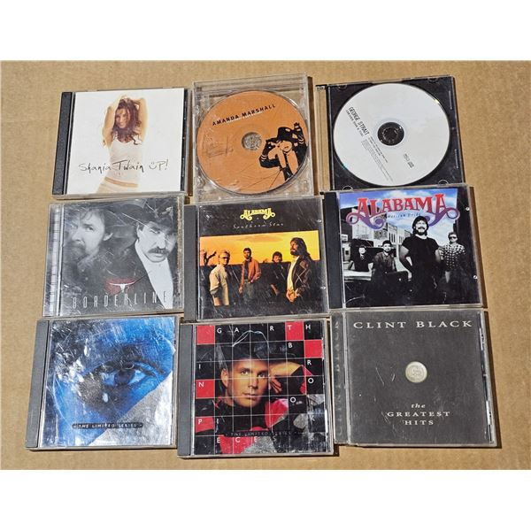 Variety of CDs Country Garth Brooks, Alabama, Shania Twain, etc.