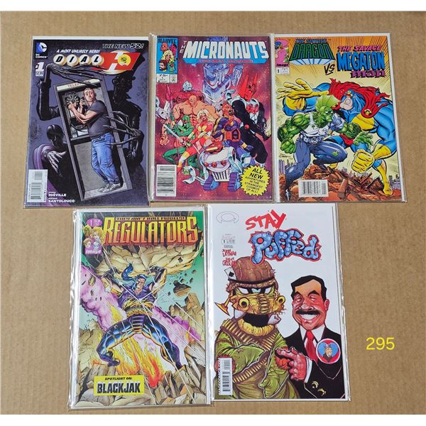 FIVE #1 Comics all NM or mint in Bags and backboards