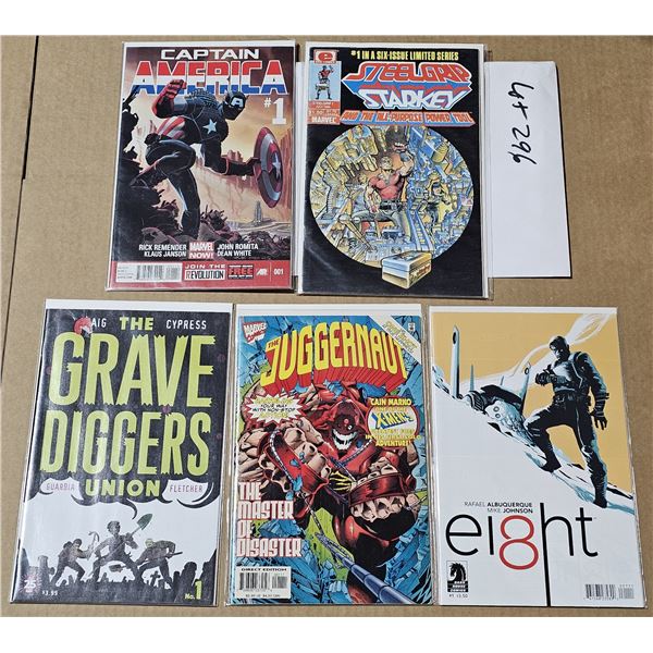 FIVE #1 Comics all NM or mint in Bags and backboards