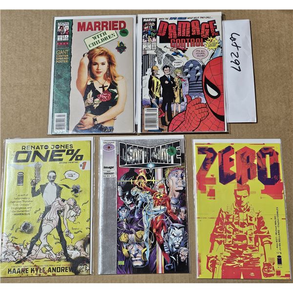FIVE #1 Comics all NM or mint in Bags and backboards