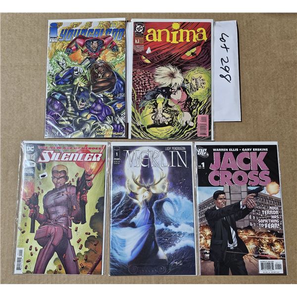 FIVE #1 Comics all NM or mint in Bags and backboards