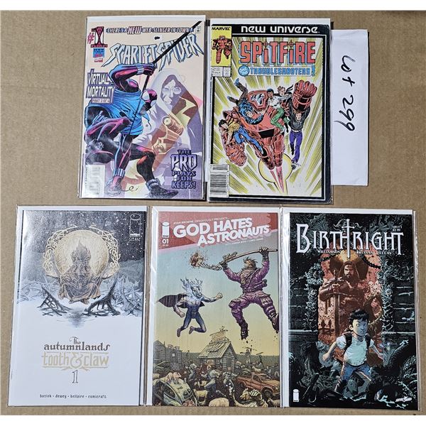 FIVE #1 Comics all NM or mint in Bags and backboards (Unverified)