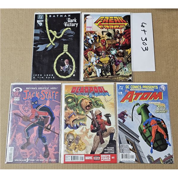 FIVE #1 Comics all NM or mint in Bags and backboards