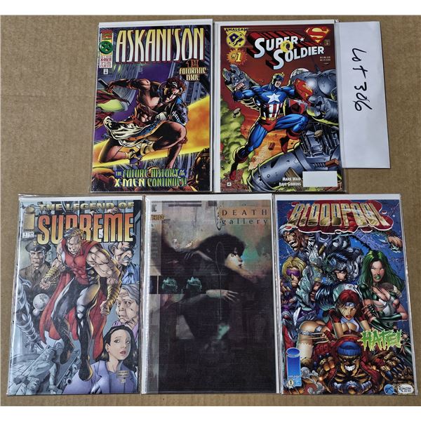 FIVE #1 Comics all NM or mint in Bags and backboards