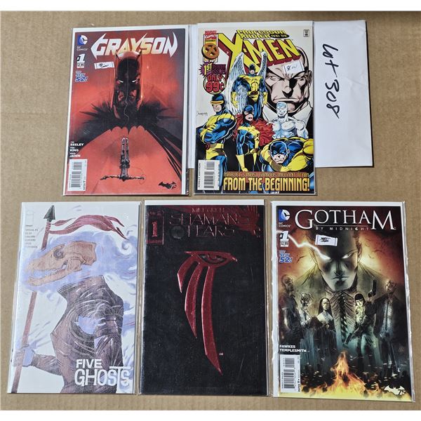 FIVE #1 Comics all NM or mint in Bags and backboards