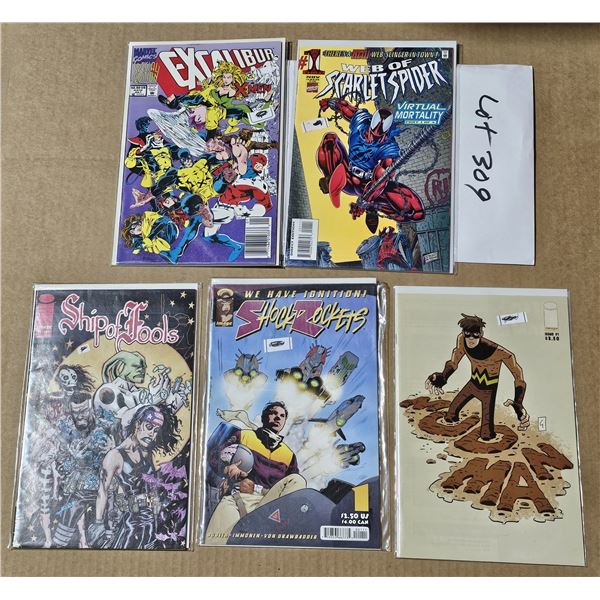FIVE #1 Comics all NM or mint in Bags and backboards