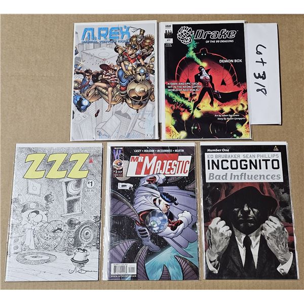 FIVE #1 Comics all NM or mint in Bags and backboards