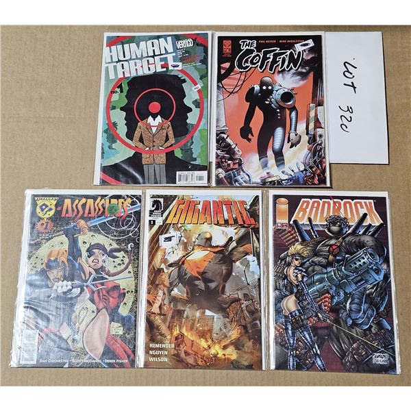 FIVE #1 Comics all NM or mint in Bags and backboards