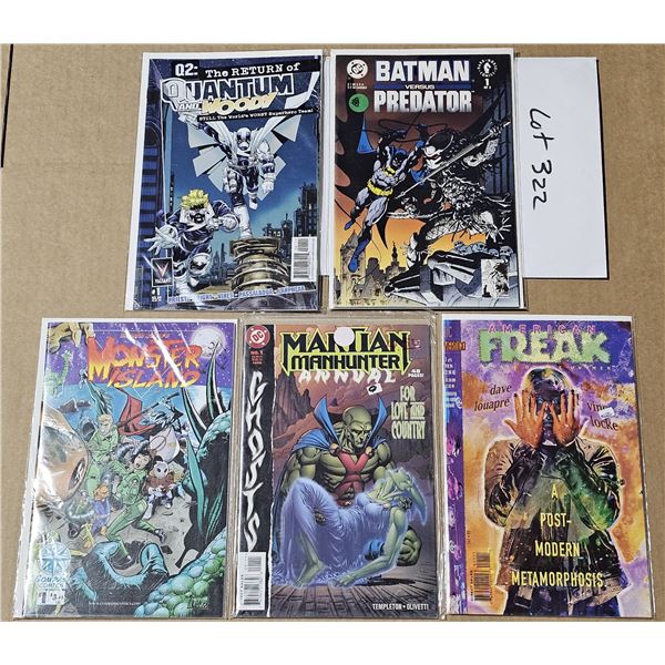 FIVE #1 Comics all NM or mint in Bags and backboards